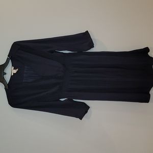 H&M maternity 3/4 sleeve navy dress